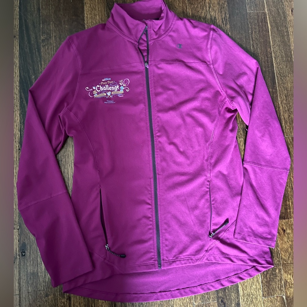 runDisney Disneyland Inaugural Pixie Dust Challenge Champion Zip Up - Size  L
